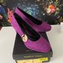 Marco Tozzi ladies purple suede shoes Image 2