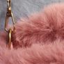Faux fur pink shoulder clutch bag BNWT Image 6