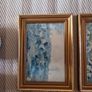 Four gold frames with horses hunting prints Image 3
