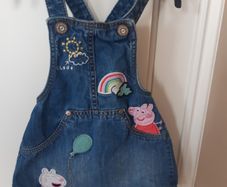Girls Peppa pig pinafore