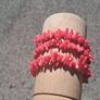 3 x Natural Blood Orange Coral Bracelets Image 2