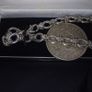 Silver Link Chain and some coins. Image 2