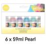Pearl Acrylic Paint (6 x 59ml) Image 2