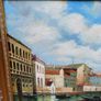 Large Vintage Hardboard Painting Image 5