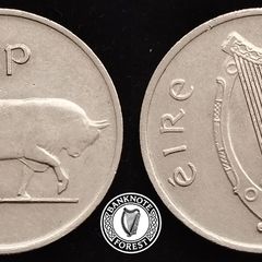 [#2588] - Ireland 1980 | Irish 5p | Five Pence | Bull | KM.22