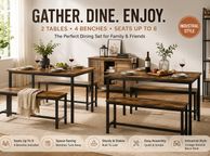 main image for ad Dining Table and Bench Set for 8 People