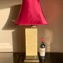 Mid Century French Table Lamp, Vintage Jean Claude Mahey, Lacquer Brass Chrome, 70s Image 9
