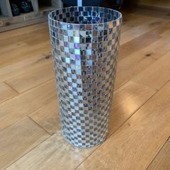 Mosaic mirror vase