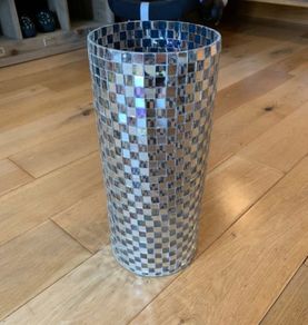Mosaic mirror vase