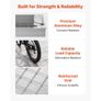 Manhole Cover with Frame, 400 x 400mm Invisible Recessed Septic Tank Access Covers, Aluminum Alloy Embedded Drain Channel Inspection Image 3