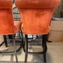 2 Orange High Stools Image 4