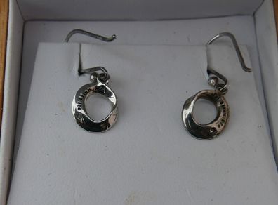 925 Sterling Silver White Ice Earrings Diamond Earrings 2g