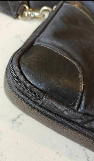 Authentic Vintage Mulberry Vintage Laptop Leather and Nylon Bag