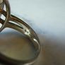 Sterling Silver 925 Large Oval White Druzy Agate Statement Ring Size N Hallmarked 9.9g Image 5
