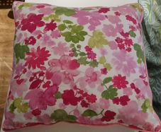 Duck feather:filled cushion and cover