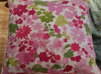 Duck feather:filled cushion and cover