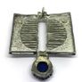 Mid Century Brutalist Silver Pendant with Sodalite Image 6