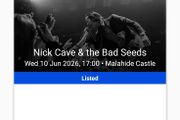 Nick Cave Tickets VIP