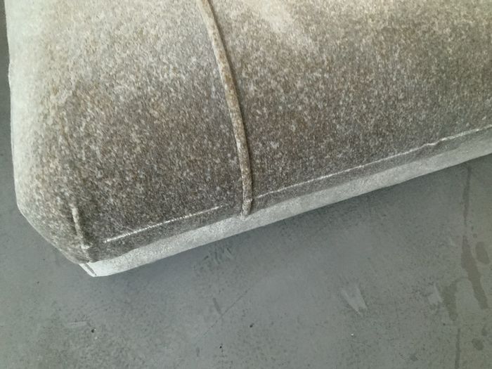 Stunning extra large fleck velvet poof