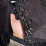 Heavily embellished limited edition exaggerated fringe cape cult piece Image 4