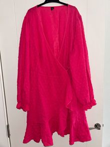 Pink wrap dress 2XL
