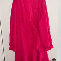 Pink wrap dress 2XL