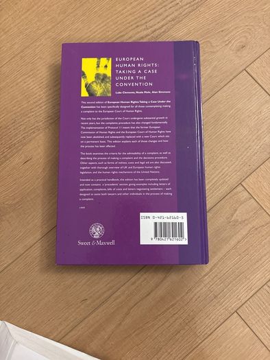 European Human Rights, Taking a Case under the Convention, second edition, 1999 hardcover