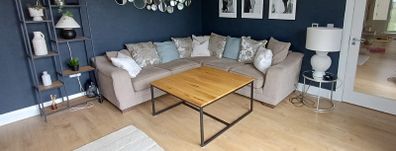 large L shaped corner couch and storage box