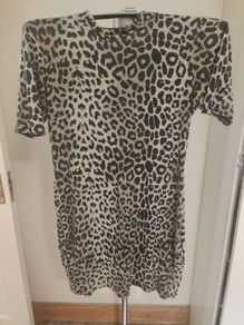 Boohoo leopard print tunic dress size UK16/18 EU44/46 Postage included