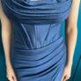 Navy shimmering ball gown Image 4