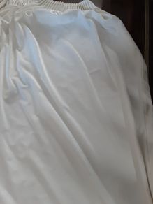 Cream velvet lined professionally made curtains size 4 widths drop 62inch pinch pleating