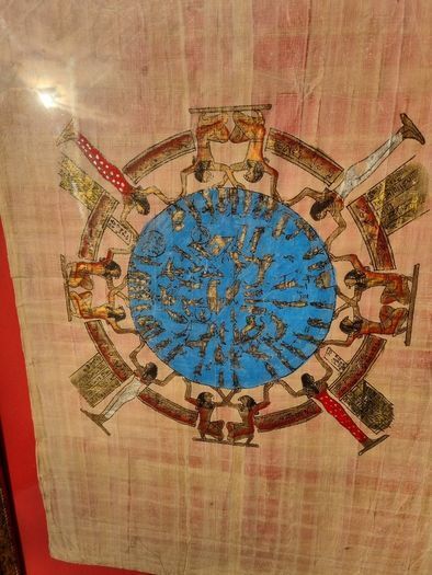 Egyptian Art Vintage Papyrus Handmade - Egyptian Museum Cairo