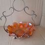 Carnival Glass Bowl On ( Epns ) Stand Image 2