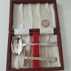 Vintage Silver EPNS Boxed Baby Spoon Set