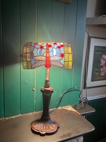 Tiffany style bankers dragon fly lamp