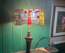 Tiffany style bankers dragon fly lamp