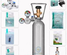 Professional CO2 Set for Planted Aquariums with Full 8L Cylinder + Solenoid Valve