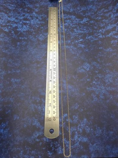 925 Vintage Sterling Silver Long Belcher Chain