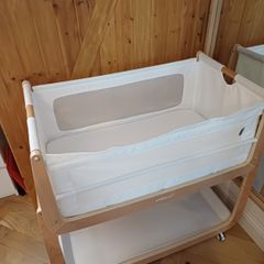 SnuzPod 5 Bedside Crib - Natural
