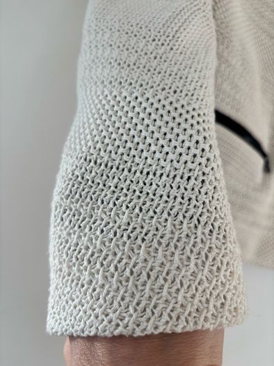 Sandro knitted ivory blazer