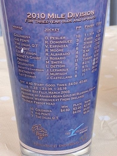 Commerative Horse Racing Tumblers