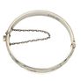 Vintage 925 Sterling Silver Childs Engraved Bangle, Birmingham 1972 Image 4