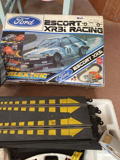 scalextric .  Ford escort xr3i racing set 1980s.