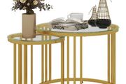 Round Nesting Coffee Tables Set of 2