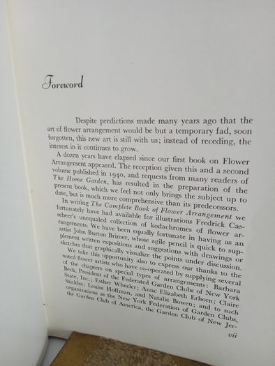 The Complete Book of Flower Arrangement: For Home Decoration and Show Competitions by F. F. Rockwell and Esther C. Grayson (PT233)