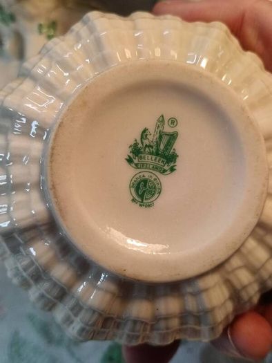 5 PCS Vintage Belleek Pottery