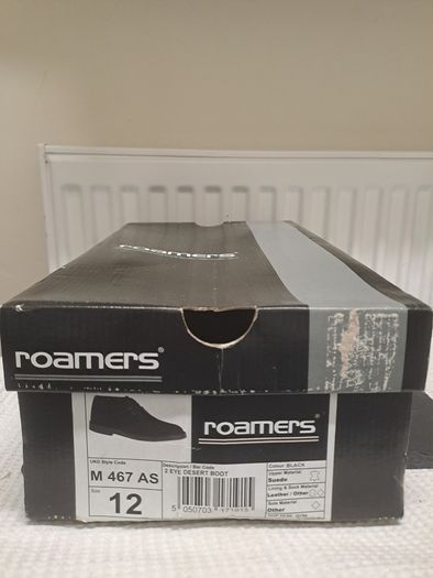 Roamers Black Suede Desert Boots UK 12