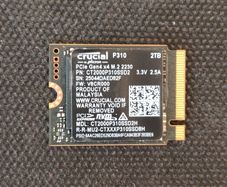 Crucial P310 2TB Nvme SSD M.2 2230