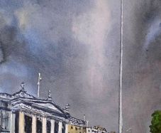 dublin city   Stiletto in the ghetto watercolour