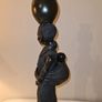 Large African mother and child statue Image 8